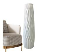 Jarrón alto de suelo, centros de mesa modernos para decoración grande para el hogar, jarrón de flores secas de 22.85 pulgadas, cocina, granja, dormitorio, lugar de trabajo, sala de estar, boda