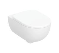 Geberit Selnova Premium taza de inodoro con asiento de cierre suave suspendido sin reborde blanco brillante 502.793.00.1