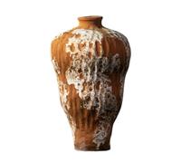 Jarrón con conexión a Tierra Emocional, jarrón rústico de cerámica Grande, jarrones Altos Decorativos Minimalistas for decoración del hogar(S)