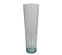 Jarrón Cónico de Vidrio Transparente Para Decorar Mesas de Boda o Ceremonia Cree su Propia Decoración de Luz Eléctrica - Altura 60 Diámetro 18 y 13 cm Grosor del Vidrio 2 mm