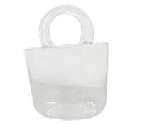Jarrón de Bolso de - Jarrón de Bolsa con asa | Florero en Forma de Bolso para Flores | Jarrón de Flores Hecho Mano Fish Bowl | Jarrón Transparente en Forma de Bolso con Diseño Creativo |