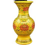 Jarrón de cerámica, florero, jarrón Chino, Decorativo artístico, 20 cm, Suministros Budismo, Botella purificadora Agua Guanyin, Loto Buda