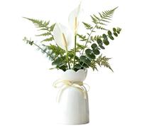 Jarrón De Cerámica Para Flores, Centro De Mesa Decorativo De Cerámica Elegante Y Lindo, Jarrones De Decoración Para El Hogar, Para Exhibición De Estilo Rural Mesa De Hogar Salón Dormitorio Cocina, Est