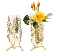 Jarrón De Cerámica Para Flores, Jarrón De Cristal, Moderno, Para Decorar Mesa De Comedor, Centro De Mesa, Sala De Estar, Dormitorio, Cocina, Blanco, 19 X 31 Cm, Adornos De Escritorio, Blanco, Un Par