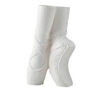 Jarrón de cerámica para zapatos de ballet - Jarrón de pieza central de 800 g para decoración del hogar | Tarro de pie estético para estante de mesa de salón | Escultura de zapatillas