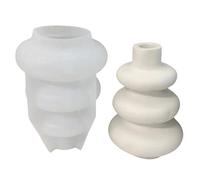 Jarrón de círculos de silicona, elegante decoración del hogar, molde para manualidades, resistente a altas temperaturas, resina epoxi, decoración del hogar