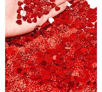 Jarrón de confeti de PVC con diseño de copos de corazón brillante para cenas, bodas, día de San Valentín, cumpleaños, PVC brillante