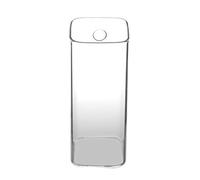 Jarrón de Cristal Colgante de Pared Transparente 1 Adorno de Pared de Jardín para Pared de Patio Trasero para Terrarios Colgantes Pegajosos (Tubular Largo)