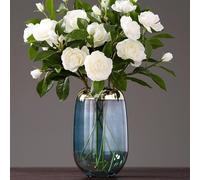 Jarrón de cristal Decoration Modern Simple Transparente Creative Flower Arrangement Living Room Home Furnishings Decor Jarrón