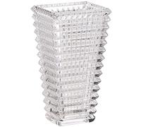 Jarrón de Cristal, jarrón Transparente, jarrón Moderno, jarrón Decorativo, jarrón Cuadrado de Cristal, jarrón de Cristal grande, jarrón de Flores para Sala de Estar, Dormitorio, Cocina, Mesa de