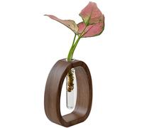Jarrón de Decorativo, Jarrón de Vidrio Transparente | Flores Hidropónicas Transparentes Decorativas - Tubos de ensayo Accesorios de Oficina Estética, Decoración del Hogar Arreglos Florales