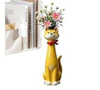 Jarrón de flores para perro, contenedor de centro de mesa bohemio, decoración caprichosa de plantas, soporte de flores secas, sala de estar, comedor, estantería de apartamento, casa de té, boda