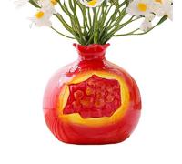 Jarrón de Granada, Botella difusora de Fragancia vacía, 8,5 cm, Decorativa, Maceta hidropónica para Plantas de Cultivo, Flores Artificiales