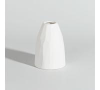 Jarrón de gres blanco roto, 11 cm