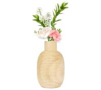 Jarrón De Madera - 4,3 X 7,3 Pulgadas, Decoración Rústica, Pieza Maestría Moderna, De Granja | Portaflores De Madera Natural, para Boda, Compromiso, Inauguración, Apartamento, Sala A Ma