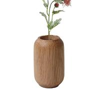 Jarrón de Madera rústico - Florero de Mesa Natural | Decoración de jarrón con técnicas Hechas a Mano para cenas, hogar, Vacaciones y planificación de Bodas Gimocool