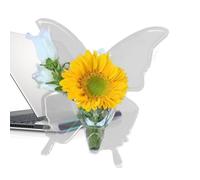 Jarrón de mariposa acrílico transparente - Contenedor hidropónico para plantas, arte decorativo | Jarrón de mesa para sala de estar, decoración moderna del hogar para flores y plantas