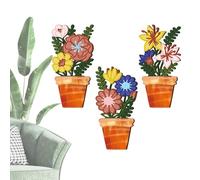 Jarrón de pared genérico para flores, ornamento colgante para interior | ornamento floral de madera para la pared - para dormitorio, cuarto de baño, sala de comedor, café, hotel apartamento