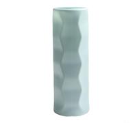 Jarrón de plástico para decoración elegante del hogar, diseño antiroturas, apto para todos los ambientes (verde claro)