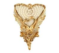 Jarrón De Resina De Estilo Europeo Retro para Colgar En La Pared, Maceta Decorativa Colgante Sala De Estar, Comedor, Dormitorio, Cocina, Oficina, Hotel Y Decoración De Paredes Dorado,39×27cm