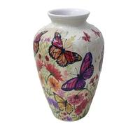 Jarrón de rompecabezas 3D, mariposa monarca floral, rompecabezas de plástico entrelazado, no requiere pegamento, decoración única para el hogar y regalo creativo para los amantes de la naturaleza