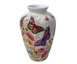 Jarrón de rompecabezas 3D, mariposa monarca floral, rompecabezas de plástico entrelazado, no requiere pegamento, decoración única para el hogar y regalo creativo para los amantes de la naturaleza