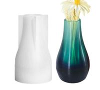Jarrón de silicona molde - Jarrón ornamento 3D DIY Making Mold, Small Tall Vasee Flower Molds Casting Florero Molds for Dried Flower Vases Ornament Home Display Decor