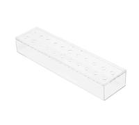 Jarrón De Soporte Acrílico Flores - Modernas Rectángulo Transparente con 18 Hoyos Long Decoración La Mesa Comedor para El Hogar