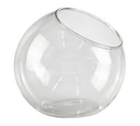 Jarrón de terrario de vidrio de borosilicato transparente, contenedor colgante para suculentas y plantas, diseño de boca abierta para decoración del hogar, jardín, boda, fiesta, varios tamaños (15 cm)