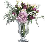 Jarrón De Vidrio Para Flores, Conjuntos De Jarrones Decorativos Para Decoración, Jarrón De Vidrio De Lujo Ligero Americano, Conjunto De Jarrones Minimalistas Modernos, Adornos, Jarrón De Vidrio Trans