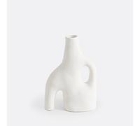 Jarrón decorativo de cerámica, al. 20,5 cm, Pieta. Talla Única. Color Blanco