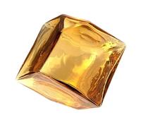 Jarrón Decorativo Jarrón de Vidrio Coloreado con diseño Cuadrado cóncavo, Ideal for arreglos Florales hidropónicos, Pieza decoración del hogar para Decorar el hogar(Grande)