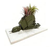 Jarrón decorativo moderno con base Hoth Design de ciencia ficción - Mini maceta creativa para plantas u objetos escénicos de escritorio, ideal para decoración casa/estudio/oficina, idea regalo geek