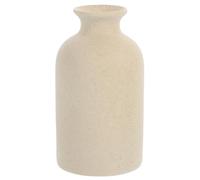 Jarrón Decorativo Redondo Esmerilado de Cerámica Vintage Beige