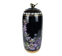 Jarrón DKD Home Decor Porcelana Negro Shabby Chic (18 x 18 x 42 cm) - Marca: DKD Home Decor - EAN: 8424001902491