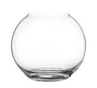Jarrón esférico decorativo de cristal, forma de pecera redondeada, ideal para ramos y otras decoraciones, 17,5 cm