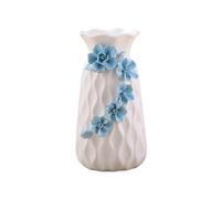 Jarron Flores Florero de cerámica, decoración Mesa Comedor, Soporte Flores for el hogar, artesanías hidropónicas secas Simples Modernas(E-Height 20cm)