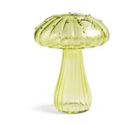 Jarron Flores Florero de Cristal con Forma Seta, Botella aromaterapia, Mesa Flor hidropónica Creativa for el hogar, decoración Sencilla(Light Green)