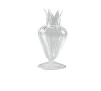 Jarron Flores Florero de Cristal Transparente con Forma Soporte Flores, decoración Floral Escritorio for colocación, 1 ud(M)