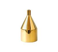 Jarron Flores Florero Dorado Moderno, Flor de cerámica metálica, Recipiente for Plantar Agua, Decorativo Escritorio, 1 Uds(3 * 25 * 14cm)