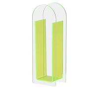 Jarron Flores Florero Floreros de Colores del Arco Iris Maceta Floral Decorativa Sala Estar Muebles for el hogar(Fluorescent Green)