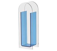 Jarron Flores Florero Floreros de Colores del Arco Iris Maceta Floral Decorativa Sala Estar Muebles for el hogar(Light Blue)