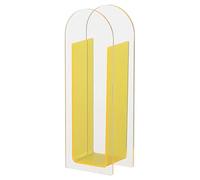 Jarron Flores Florero Floreros de Colores del Arco Iris Maceta Floral Decorativa Sala Estar Muebles for el hogar(Light Yellow)