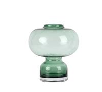 Jarron Flores Jarrón de Cristal con Forma Calabaza Redonda, Maceta Floral hidropónica, círculo geométrico, Accesorios decoración del hogar, jarrones y macetas(Green-S)