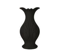 Jarron Flores Jarrón Negro Tallado Retro for un Escenario de decoración Escritorio Estilo romántico Oscuro
