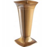 KADAX Jarrón para tumba con pie, jarrón para cementerio de plástico, 19...