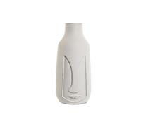 Jarrón Home ESPRIT Blanco Madera de Mango Moderno Cara 15 x 15 x 30 cm