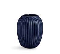 Jarrón Kähler h21 cm Hammershøi diseño danés para Flores Hecho a Mano, Azul