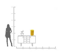 Jarrón KARE Lemon Juice, altura 43 cm, Ø 26 cm, porcelana, amarillo