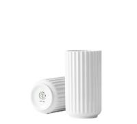 Jarrón Lyngby Porcelæn H12.5 cm Lyngby diseño clásico intemporal, Blanco